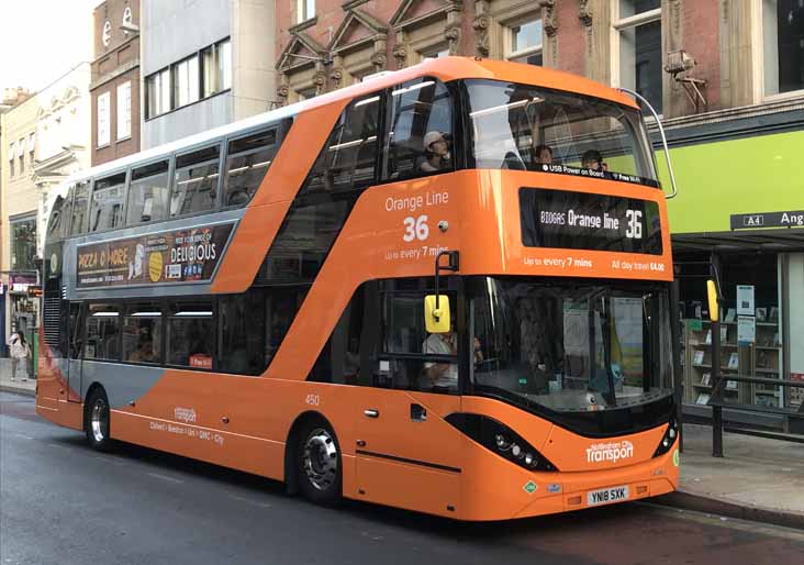 Nottingham Scania N280UD ADL Enviro400CNGCITY 450